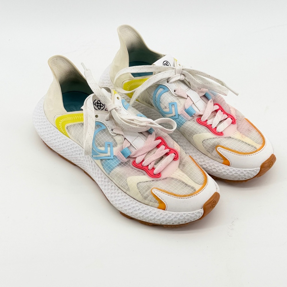 G/FORE MG4+ Golf Shoes White Multi Color Spikeless G4AF21EF28 Womens